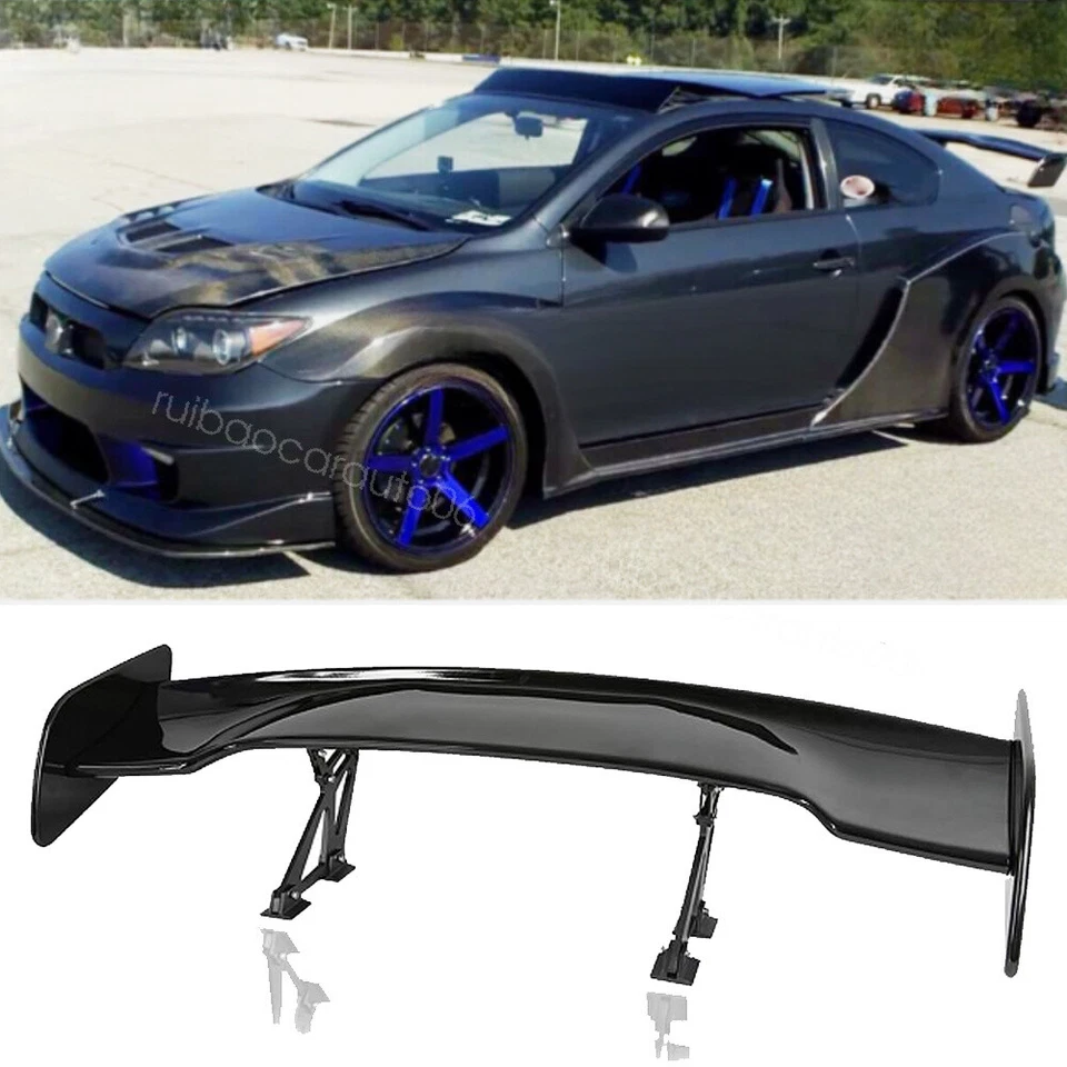 47" For Scion tC 2005-2016 Glossy Black Rear Trunk Lid High Wing Spoiler ABS Foto 1 de 4