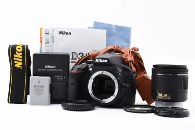 Nikon D3400 24,2MP DSLR Camera 701 shutter w/ AF-P 18-55mm Lens From JP [N.Mint] - Image 1 of 4