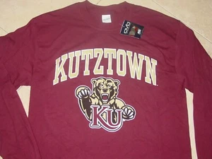 KU  KUTZTOWN  GOLDEN BEARS  Long Sleeve  T-Shirt NEW TAG .  XXLarge  XXL    2XL - Picture 1 of 12