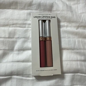 ANASTASIA BEVERLY HILLS LIQUID LIPSTICK DUO KATHRYN/STRIPPED 0.11 Ea oz NEW - Picture 1 of 2