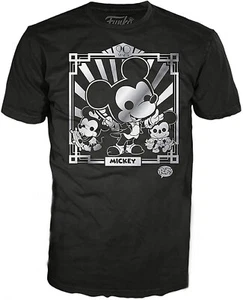 Funko POP! Camiseta Mickey Mouse Lámina Plateada Exclusiva Negra Adulto GRANDE - Imagen 1 de 1