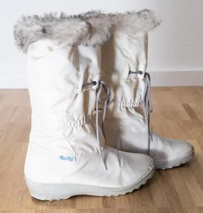 Schuhe Multitex Winterschuhe Stiefel Stiefeletten Boots Damenschuhe Gr. 38 weiß - Bild 1 von 8