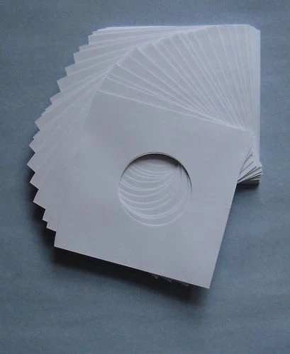 7" WHITE PAPER RECORD SLEEVES - (pack of 100) superb quality!!!