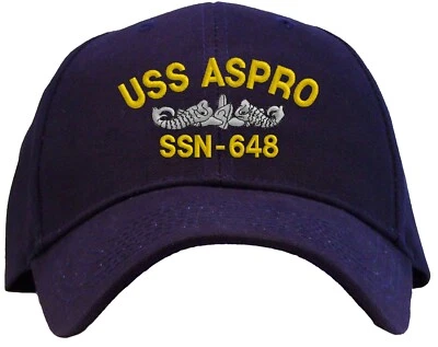 Gorra de béisbol bordada USS Aspro SSN-648 - Disponible en 3 colores Foto 1 de 2