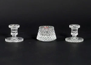 Mixed Lot 3 Brilliant Candle Holder Gorham Lead Crystal Votive EAPG Taper Glass - Picture 1 of 3