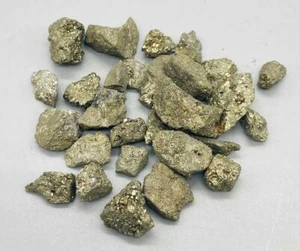 Pyrite untumbled chips (5-10+mm) 1 oz - Picture 1 of 1