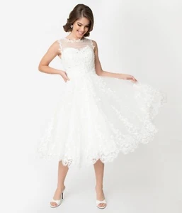 Tea length Wedding dress NEW with tags size 14, originally $298 - Picture 1 of 5