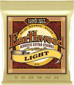 1/2x Ernie Ball Earthwood Light Gauge 80/20 Bronze Acoustic Guitar Strings 2004 - Picture 1 of 5