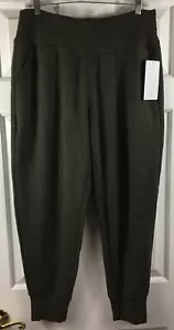 Athleta Coaster Luxe High Rise Jogger Womens Large Aspen Olive Lounge Sweatpants - Picture 1 of 9
