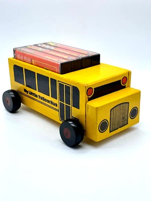 Retro "My Little Yellow Bus" with Cassette Tapes and Holder - Songs for Children - Bild 1 von 4
