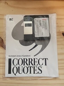 Vintage Apple Mac 1991 Correct Quotes Word Star Dictionary New - Extremely Rare - Picture 1 of 2