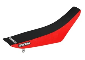 2005-2008 HONDA CRF 450 SEAT COVER BY Enjoy MFG RED & BLACK FULL GRIPPER #54 - Picture 1 of 3