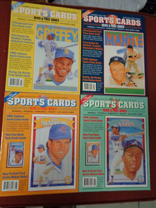 ALAN KAYE'S SPORT CARDS PRICE GUIDES  - 1991 (4) DIFFERENT ISSUES 8 & 9