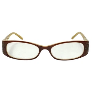 Rampage Eyeglasses Brown Beige Frame Full Rim R101 51 16-135 FRAMES ONLY Used - Picture 1 of 11