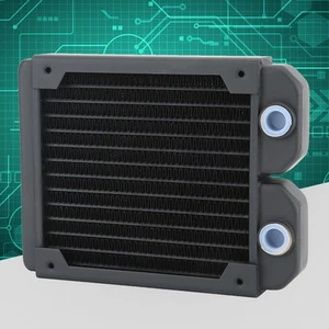 Computer Water Cooling Copper Radiator 14 Tubes Cpu Cooler Heatsink 120Mm BUU - Picture 1 of 8