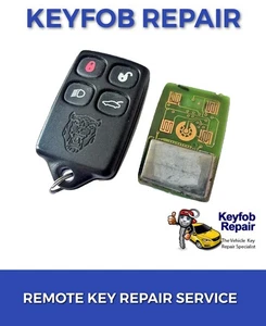 Reparatur Service für Jaguar XK8 XJ8 XJR XKR 4 Tasten Fernbedienung Schlüsselanhänger - Bild 1 von 1