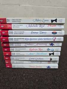 Harlequin Presents Book lot of 10 PB Aug 2000 Kathryn Ross Lindsay Armstrong - Foto 1 di 12