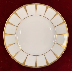 Furstenberg Grecque Athena Bread Plate Bavaria White Gold 1966-2006 Vintage (O) - Picture 1 of 3