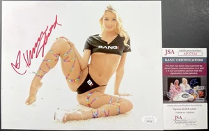 Sexy Estrella de Cine para Adultos Kenna James Firmado 8x10 Foto H Autógrafo Auténtico Certificado de Autenticidad JSA - Imagen 1 de 1