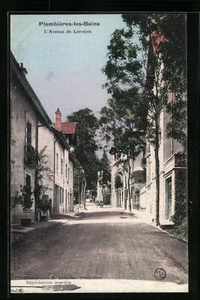 CPA Plombières-les-Bains, L´Avenue de Lorraine - Picture 1 of 2