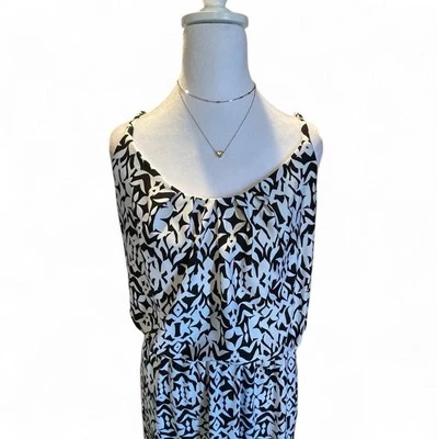 maxi vestido blanco y negro talla xlarge Foto 1 de 4