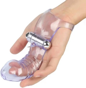Vibrador de dedos vagina clítoris estimulador masajeador lengua vibrador juguetes sexuales GB - Imagen 1 de 7