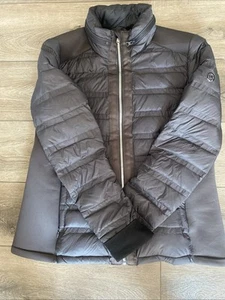 Michael Kors Ladies Puff Jacket W/ Hood Black Clean Stylish Large Excellent - Picture 1 of 15