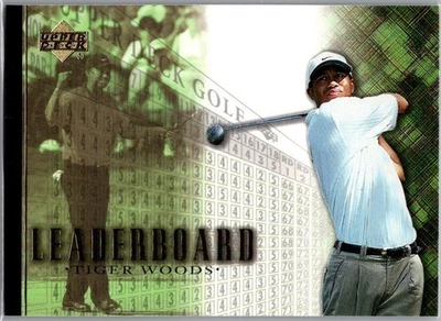 2001 Upper Deck Leaderboard Tiger Woods RC Rookie PGA Tour SHARP - Image 1 of 2