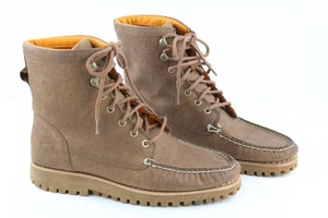 Stivali TIMBERLAND A2HB2 da uomo in pelle UK8 marroni con punta a mandorla logo ReBOTL - Foto 1 di 13