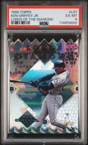 1999 Topps Lords of the Diamond Ken Griffey Jr #LD1 Foil PSA classificato 6 Mariners - Foto 1 di 2