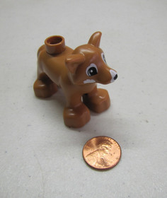 New Lego Duplo BROWN HUSKY DOG Forest Animal Zoo Piece #10803 for Sled