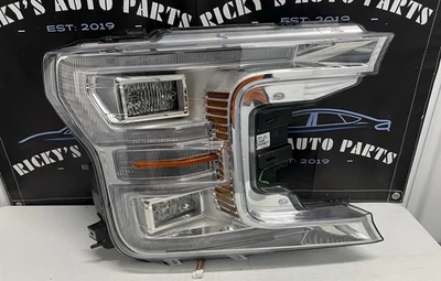 Faro LED cromado del lado derecho del pasajero Ford F-150 F150 2018-2020 LL3413E014AB Foto 1 de 4