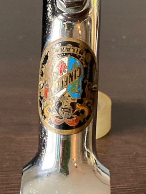 Vintage  CINELLI #1  ROAD Stahl Vorbau mit Emaille BADGE 8cm TOP ZUSTAND - Bild 1 von 4