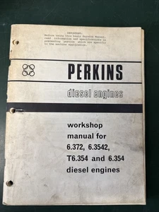Massey 6.372 6.3542 T6.354 6.354 Perkins Diesel Engine Workshop Service Manual - Bild 1 von 6