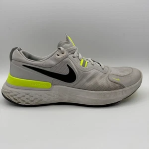 Scarpe da corsa Nike Miler React da uomo taglia 14 grigio giallo fluo CW1777-005 sneakers - Foto 1 di 12