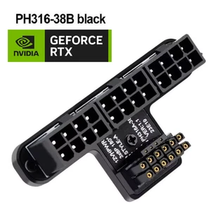 12VHPWR PCIe 5.0 Adapter, 3x8 pin, Stromversorgung für RTX 4000 / 5000 Serie - Bild 1 von 4