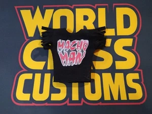 Custom Machon Man Red Letter Wrestling T-Shirt für Actionfiguren NXT TNA Mattel - Bild 1 von 4