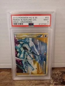 Pokemon Raikou & Suicune 93/95 HGSS Unleashed Legend Holo - PSA 9 MINT - Picture 1 of 2