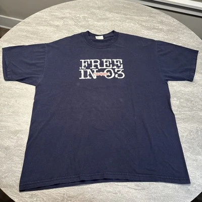 Camisa De Colección Y2K 2003 Clase Escuela Secundaria Estudiante Educación XL Azul Gratis en 03 Foto 1 de 4