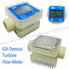 Pro K24 Turbine Digital Diesel FOR Fuel Flow Meter Chemicals Water Color blue us