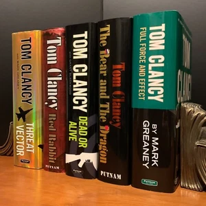 Tom Clancy First Edition 5 Hardcover Book Lot: Threat Vector, Red Rabbit, more - Imagen 1 de 14