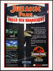 JURASSIC PARK Parte 2: Chaos - Original 1994 impresión AD / ANUNCIO _ Super Nintendo - Imagen 1 de 1