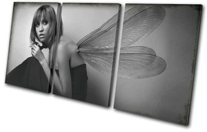 Fantasy Sexy Fairy NUDES TREBLE CANVAS WALL ART Picture Print VA - Picture 1 of 1