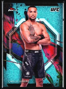 2024 Topps Finest UFC - Common Carlos Ulberg #18 Aqua Glitter Refractor - Picture 1 of 2