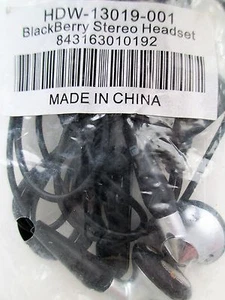 BLACKBERRY STEREO HEADSET 2,5 MM ZWART HDW-13019-001 - Zdjęcie 1 z 2