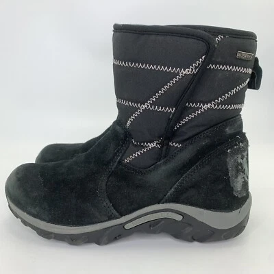 Merrell Boots Jungle Moc Quilt Boot Opti-Warm Botas Negras Niños Talla 2 Foto 1 de 4