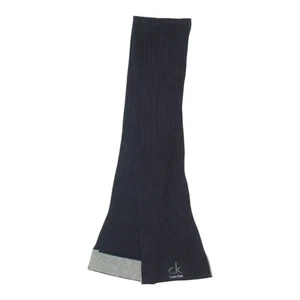 Calvin Klein Mens Womens Navy Knit Scarf | Vintage Luxury High End Designer VTG - Picture 1 of 3