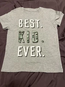 UNISEX TEE Kids NWT Graphic T-Shirt Best.Kid.Ever. Camo KID Size XS (4-5) - Picture 1 of 5