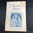 Marriage Hygiene by E C Bonar, MD Plain Medical Information Pamphlet For Brides