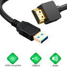 Kabel audio-wideo kompatybilny z USB na HDMI praktyczny